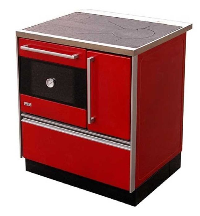 Piec kuchenny, kuchnia ROYAL 720 czerwona, prawa