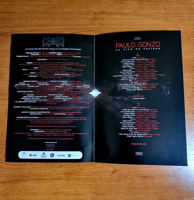 PAULO GONZO - Ao Vivo no Coliseu CD+DVD