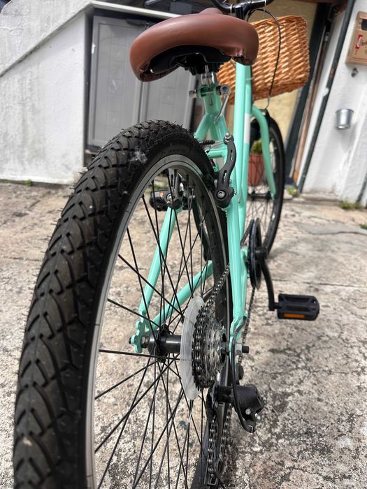 Bicicleta de Menina|Senhora Verde Água