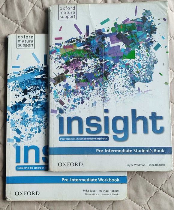 Zestaw Insight Pre-Intermediate Student's Book oraz  Insight Pre-Intermediate Workbook - zestaw do j.angielskiego dla szkół ponadpodstawowych