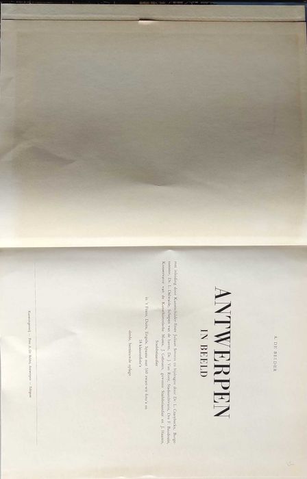 Livro - Antwerpen in Beeld - A. De Belder
