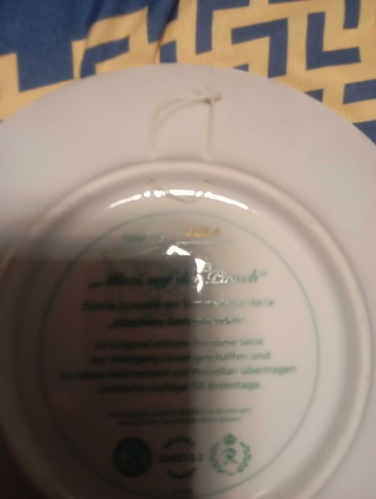 Talerze porcelana koty kolekcjonerskie 5 szt.