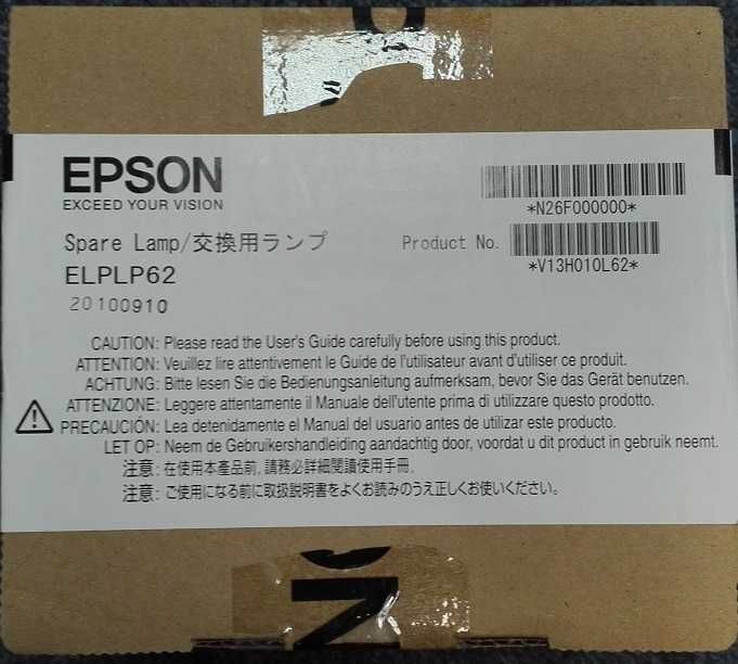 Lampa żarówka do projektora EPSON ELPLP62 V13H010L62 Nowa