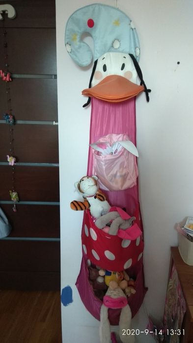 IKEA kaczor kaczka sorter worki półki na zabawki do pokoju dziecka