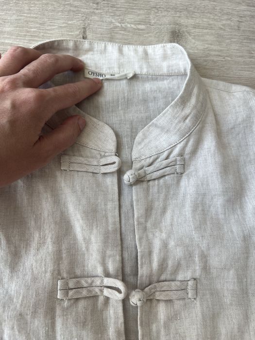 Massimo dutti oysho льон 100% блуза сорочка