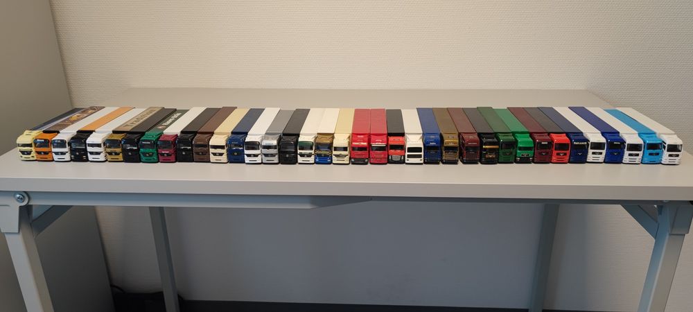 Колекція масштабних моделей авто вантажівок. Масштаб 1:87.