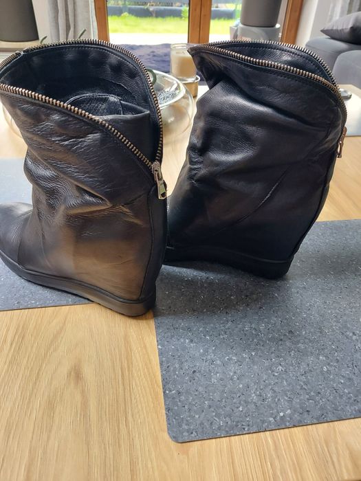 Botki Badura na ukrytej koturnie