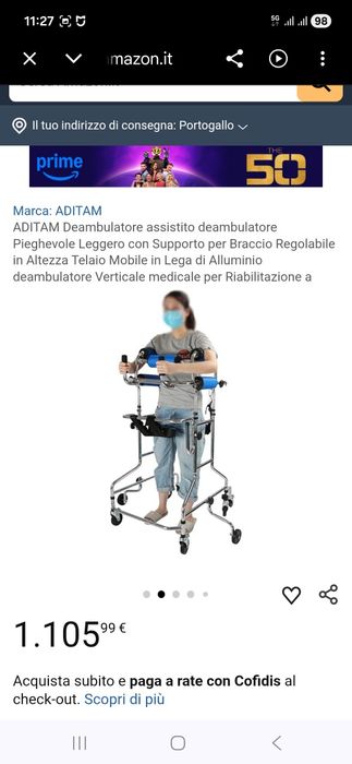 Andador de reabilitação multifuncional
