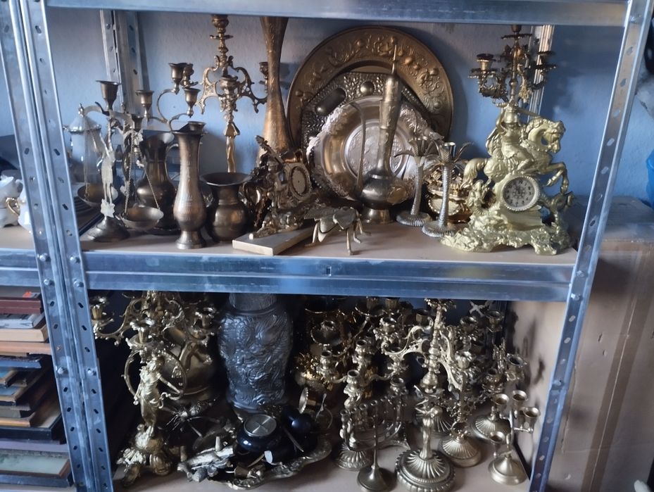 Wyroby z mosiądzu starocie antyki 120kg