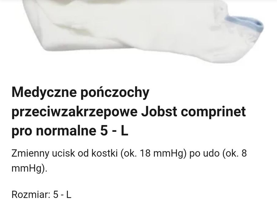 Medyczne pończochy uciskowe