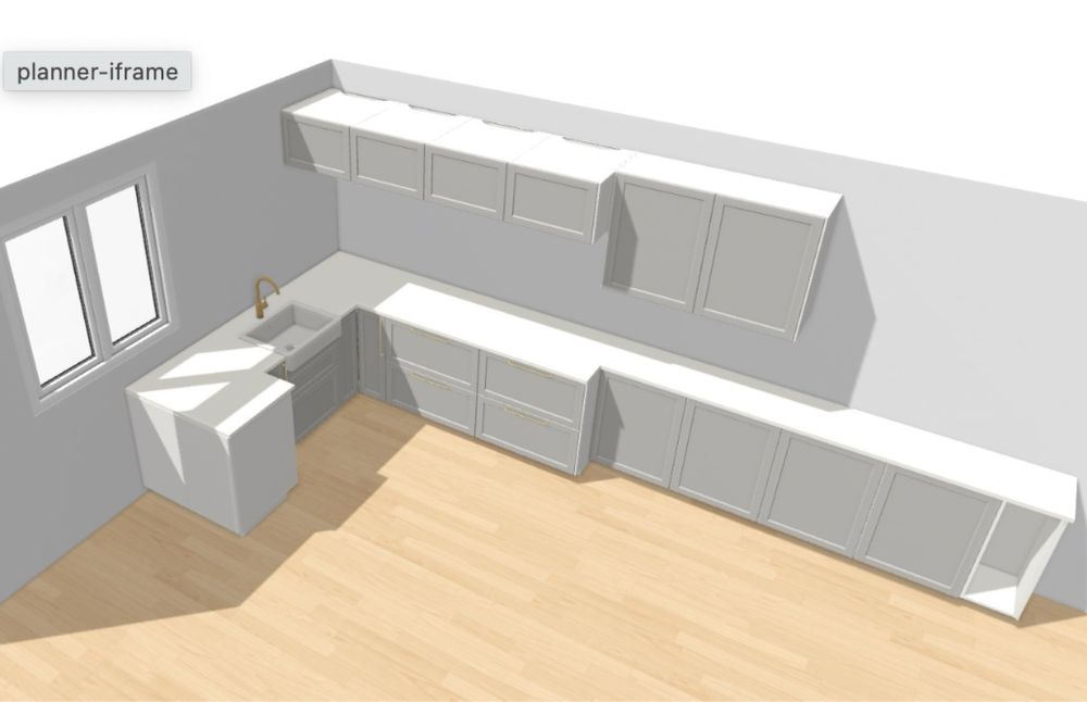 Szafki kuchenne Ikea Metod Lerhyttan + zlew Havsen