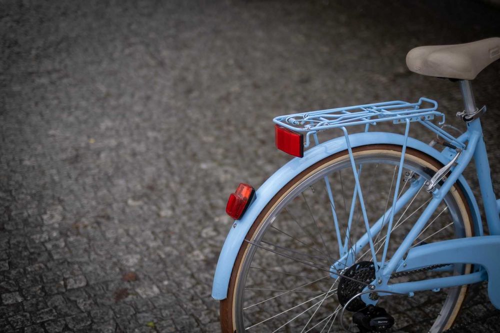Bicicleta Cidade Pasteleira Adriatica City Retro Azul