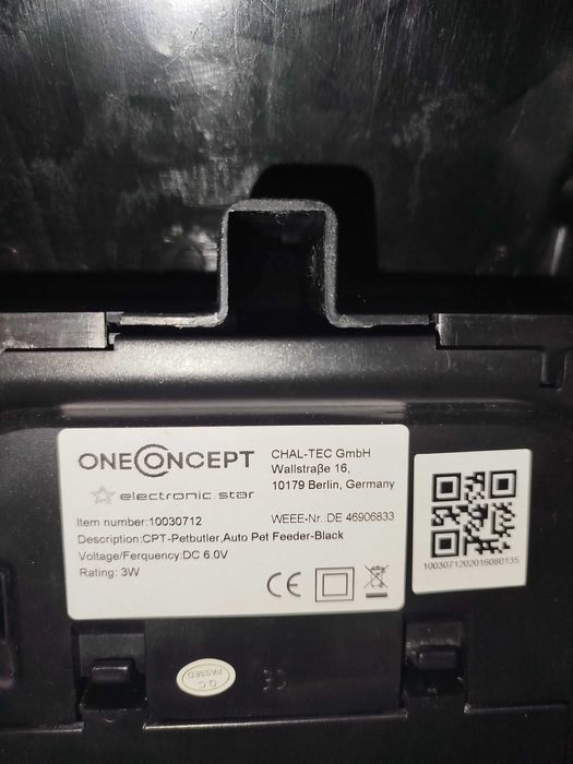 Автоматична годівниця для собак та котів Oneconcept 10030712 (GERMANY)