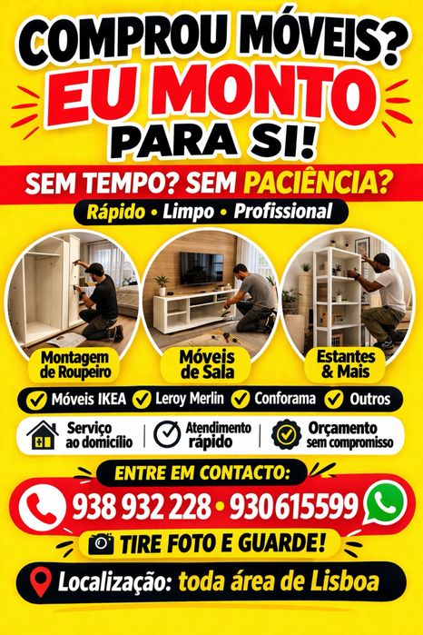 Reparações e montagem de moveis.