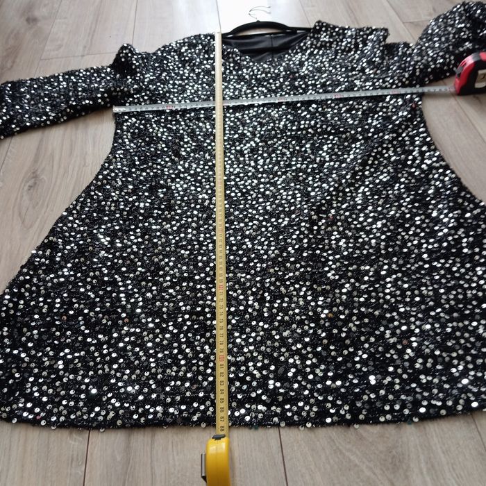 Czarna cekiny elegancka