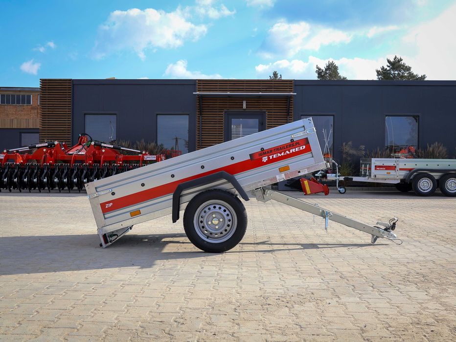 Temared ZIP 2010 KIPP przyczepa 201 x 106 cm z uchylnym dyszlem