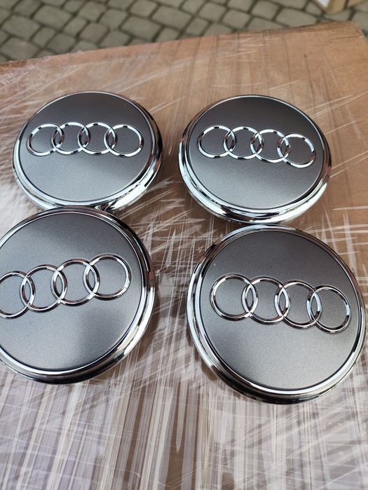 Dekle dekielki emblematy audi 76mm 75mm oryginalne w 100% 4LO601170