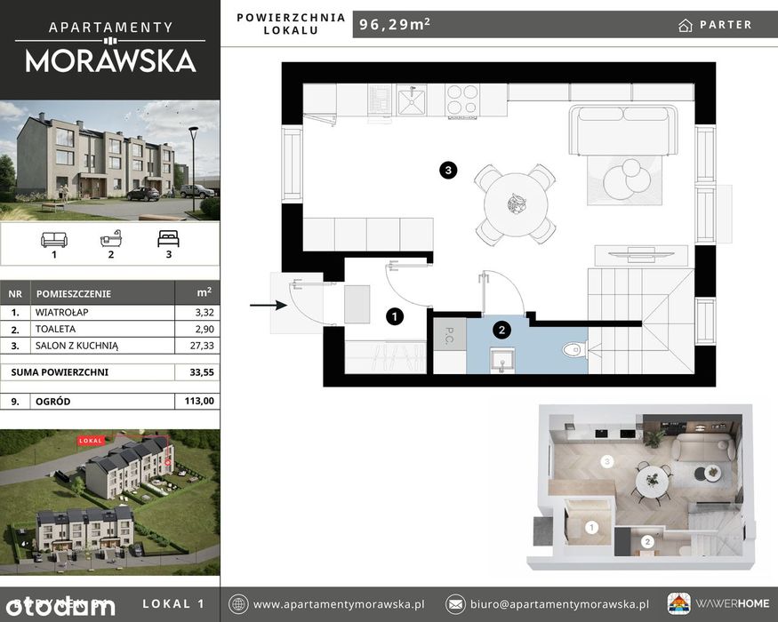 Segmenty "Apartamenty Morawska II" - %