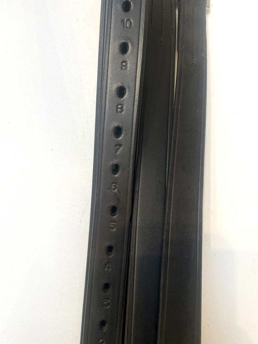 Nowe skórzane puśliska czarne 145 cm dobra cena SZYBKA WYSYŁKA!