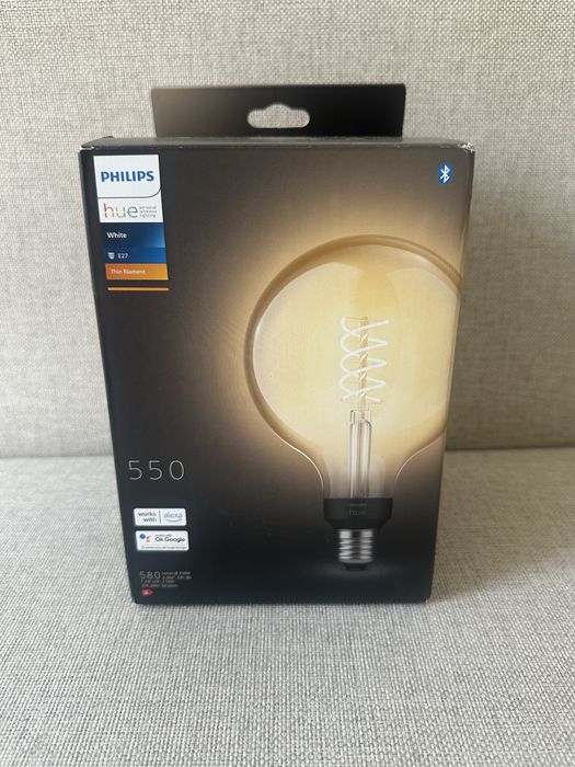 Philips hue 550 White G125 - bardzo duża żarówka e27