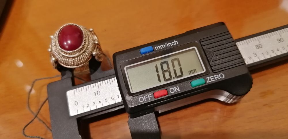 Anel antigo prata filigrana com Ágata