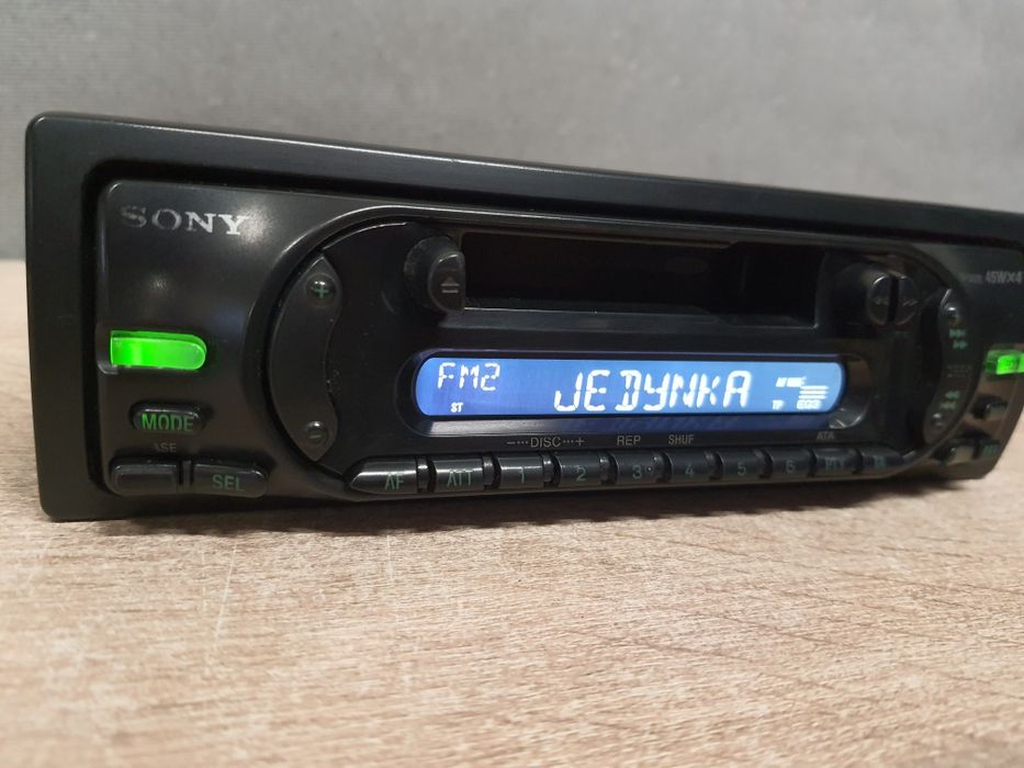 Radio samochodowe Sony kaseta, RDS, XR-CA370 4x45W koltowy / Zielony