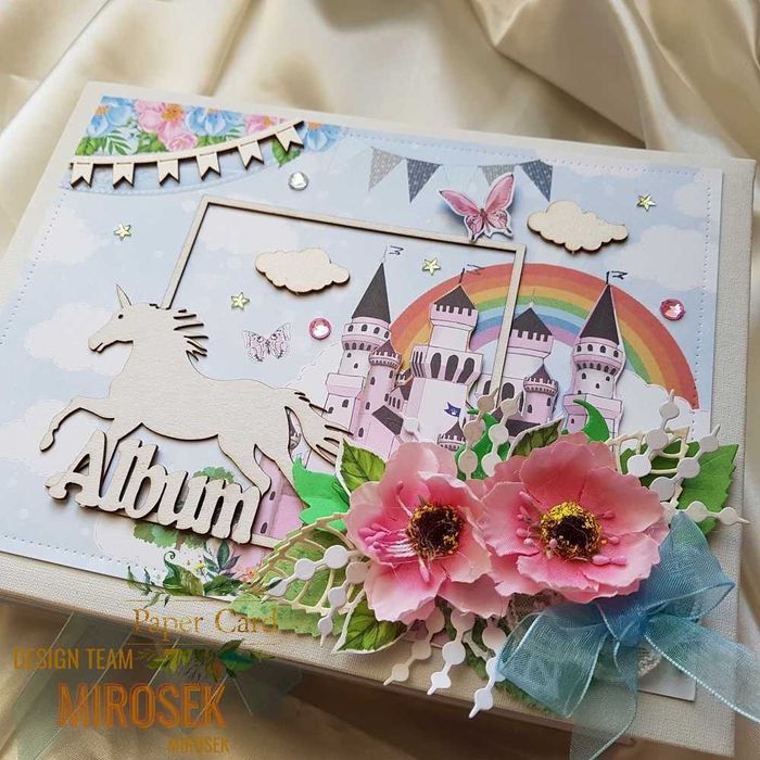 Album na zdjęcia bajkowy jednorożec wróżka tęcza elf ręcznie robiony