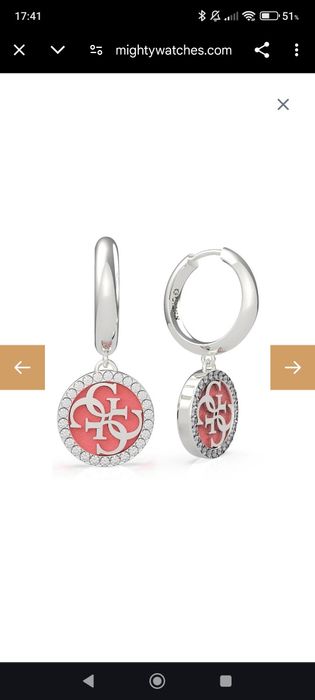 Brincos pendentes Guess