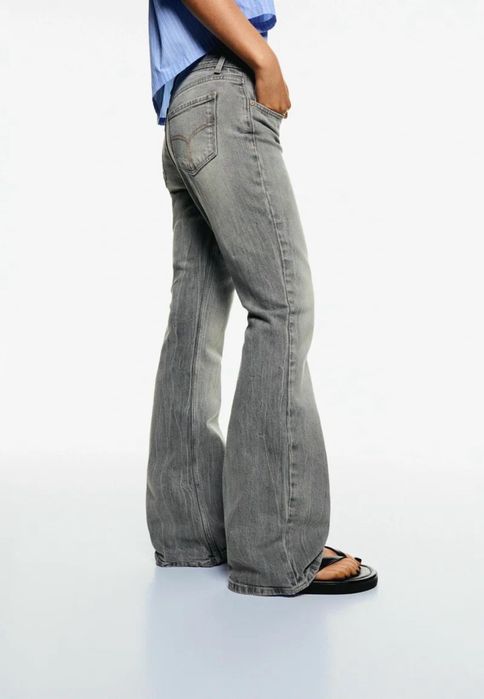 Джинси Bootcut сірі.Розмір 38