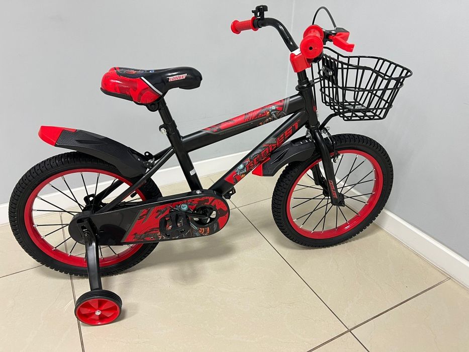Rower 16 cali bmx dla chłopczyka koszyk kółka prowadnik gratis promo!