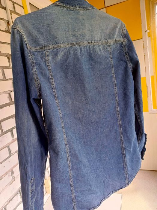 Джинсова рубашка 69 см довжина