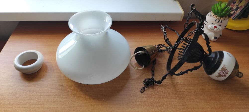 Люстра с плафоном винтаж