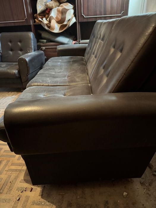 Conjunto de Sofás em Napa (3 Lugares + 2 Cadeirões)