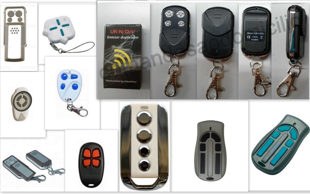 Comando portão garagem UKNDV compatível com AVIDSEN E ASTRELL e EXTEL