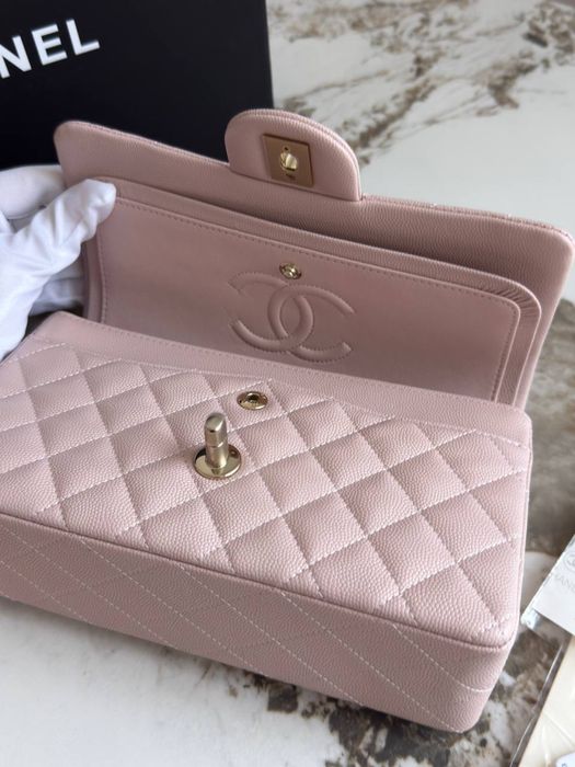 Сумка Chanel Classic Flap Small рожева люкс