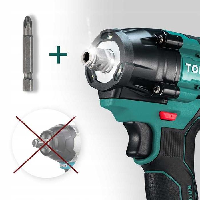 ZESTAW 2w1 Klucz Udarowy akumulatorowy 800Nm bezszczotkowy mocny 21V