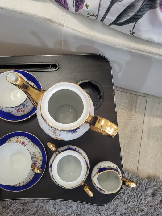 Kompletny serwis kawowy porcelanowy Ćmielów