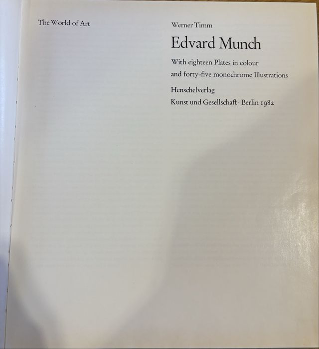 Едвард Мунк Вернер Тімм/Timem W. Edvard Munch