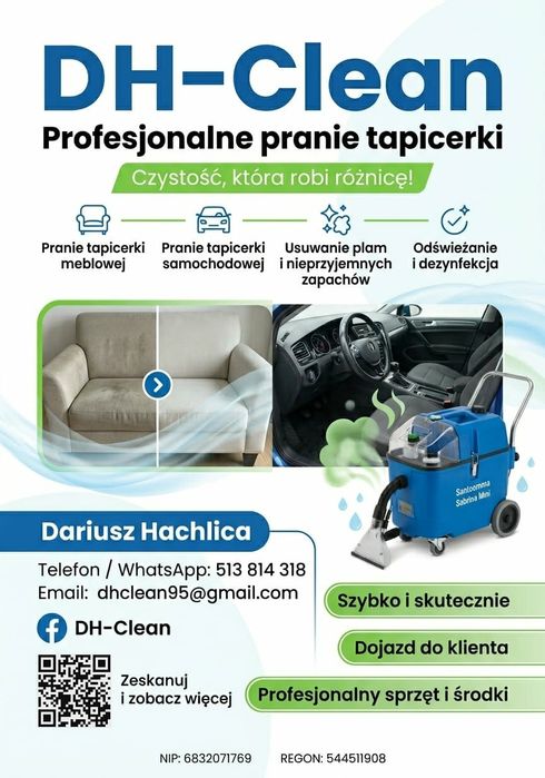 Pranie tapicerki