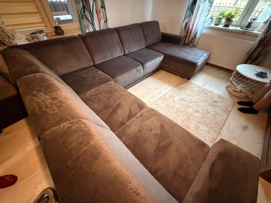 Szary duży narożnik Agata