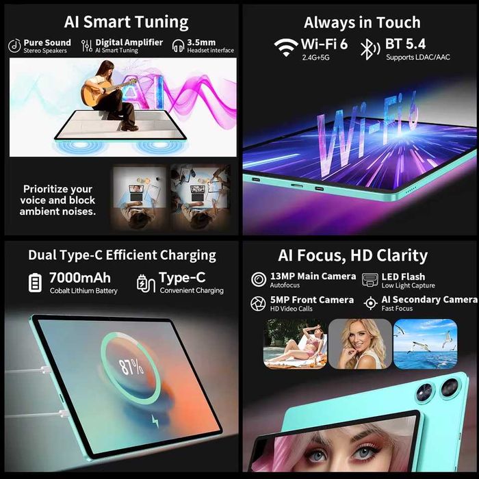 Tablet Teclast P50AI, 11 cali, 16/128 GB, Android 15, NOWY