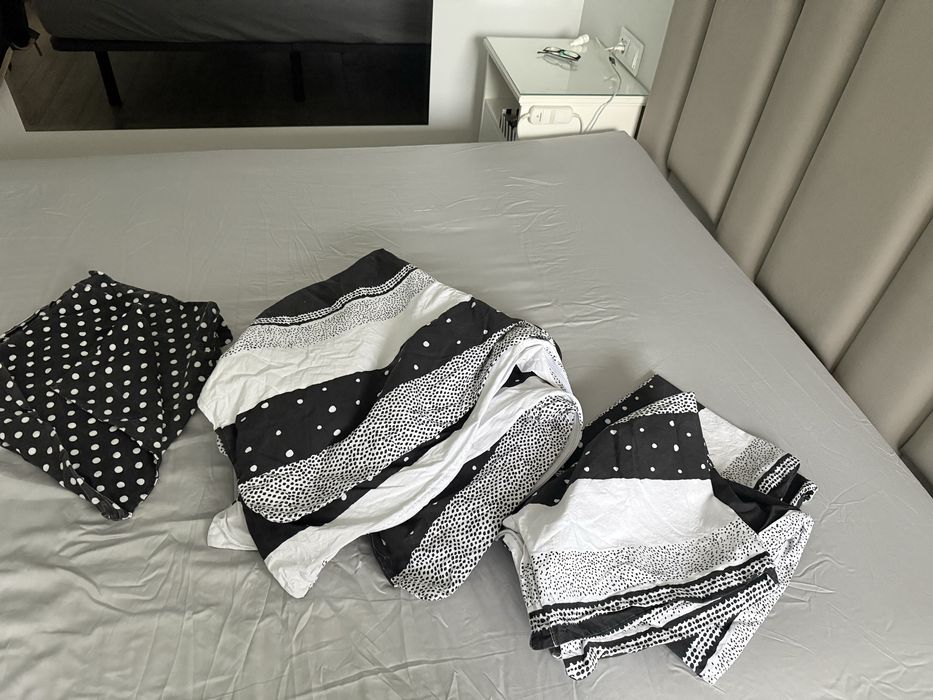 Home&you pattino posciel 200x220 bawelna 100% czarno-biala