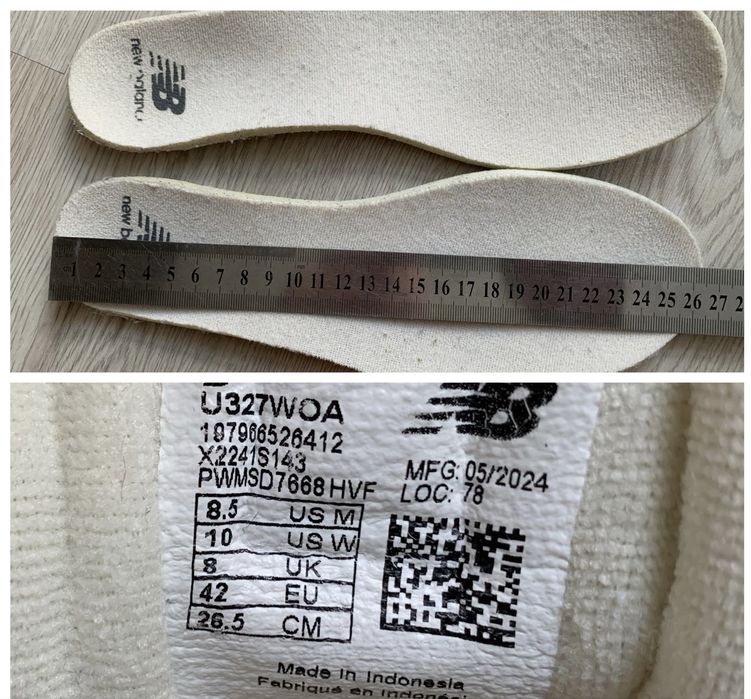 Кросівки New Balance 327 (42р 26.5см)Original,замша, стан нових