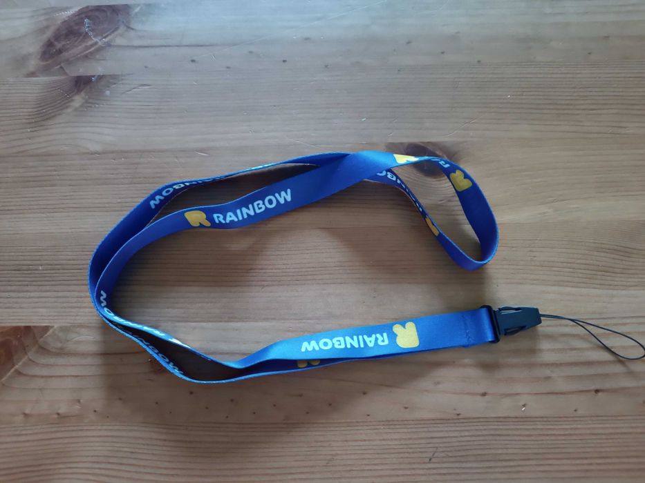 Smycz taśma na klucze Rainbow