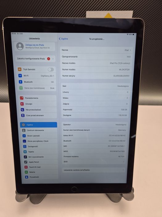 iPad Pro 12.9 1 gen | LTE | 96% baterii | Bardzo dobry