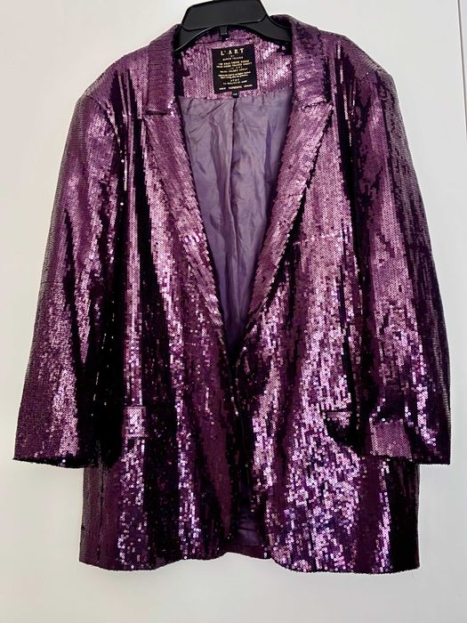 Cekinowa marynarka ·River Island foletowa purpurowa