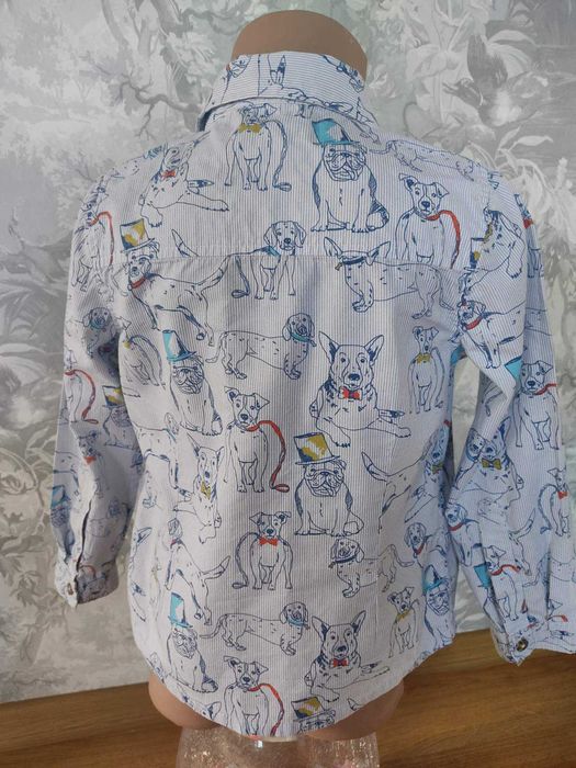 Рубашка сорочка в собачках на 5-6 років