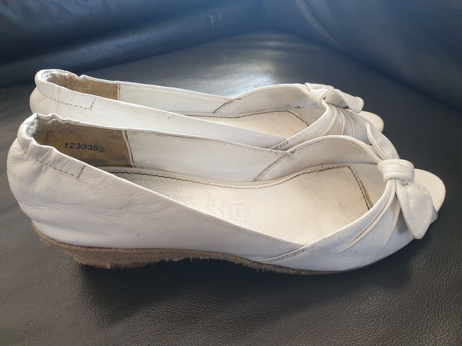 Espadryle biale piękne, rozmiar 39.