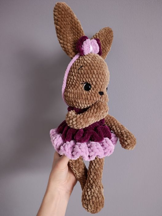 Króliczek Coco maskotka Handmade rękodzieło dekoracja przytulanka