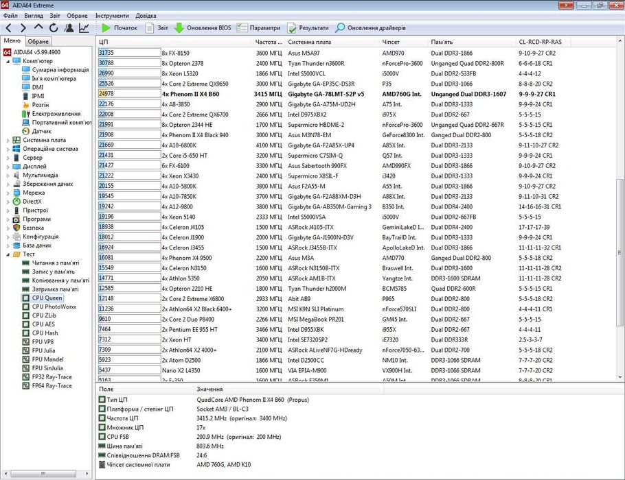 Phenom II X4 B60 AM3/AM3+ 4x3,4 ГГц, чотирьохядерний